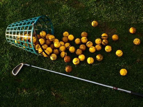Practice 20 - 20 medium buckets and 5 rounds of golf $215