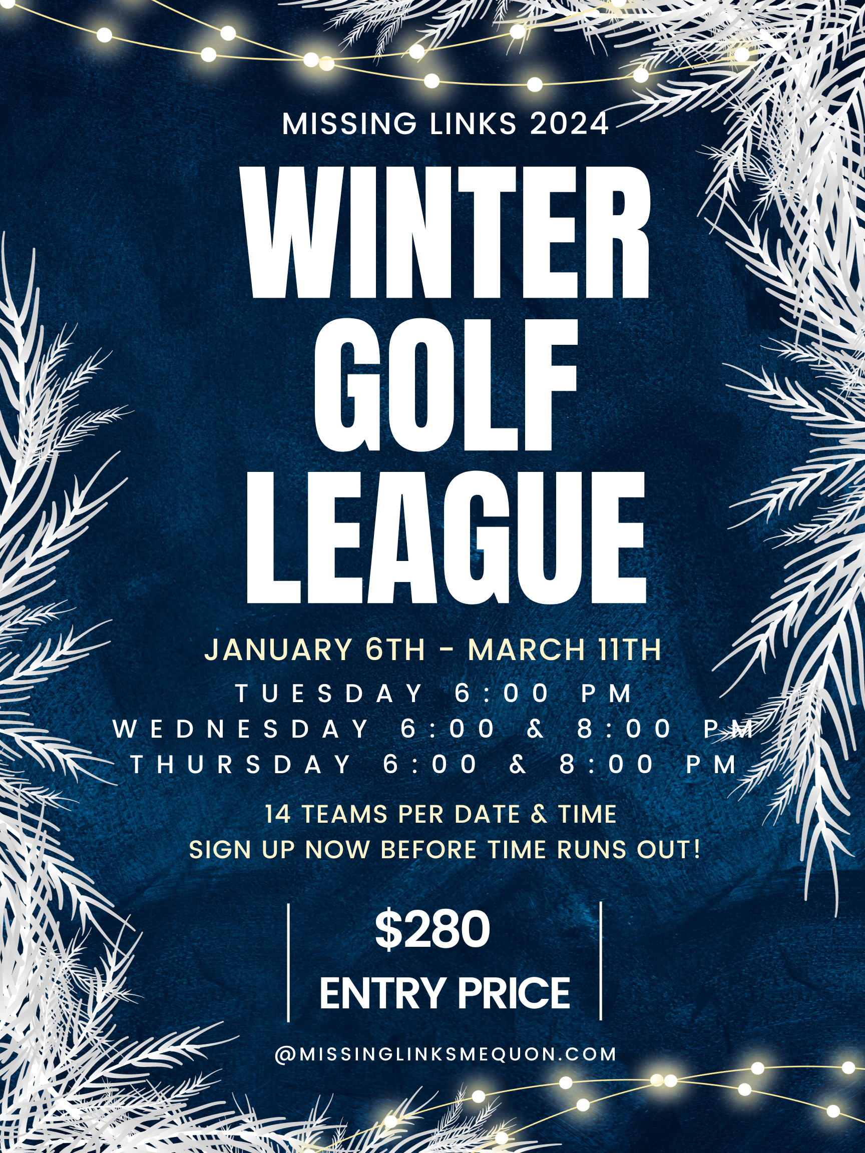 2024 Winter Golf League, click for mroe information.
